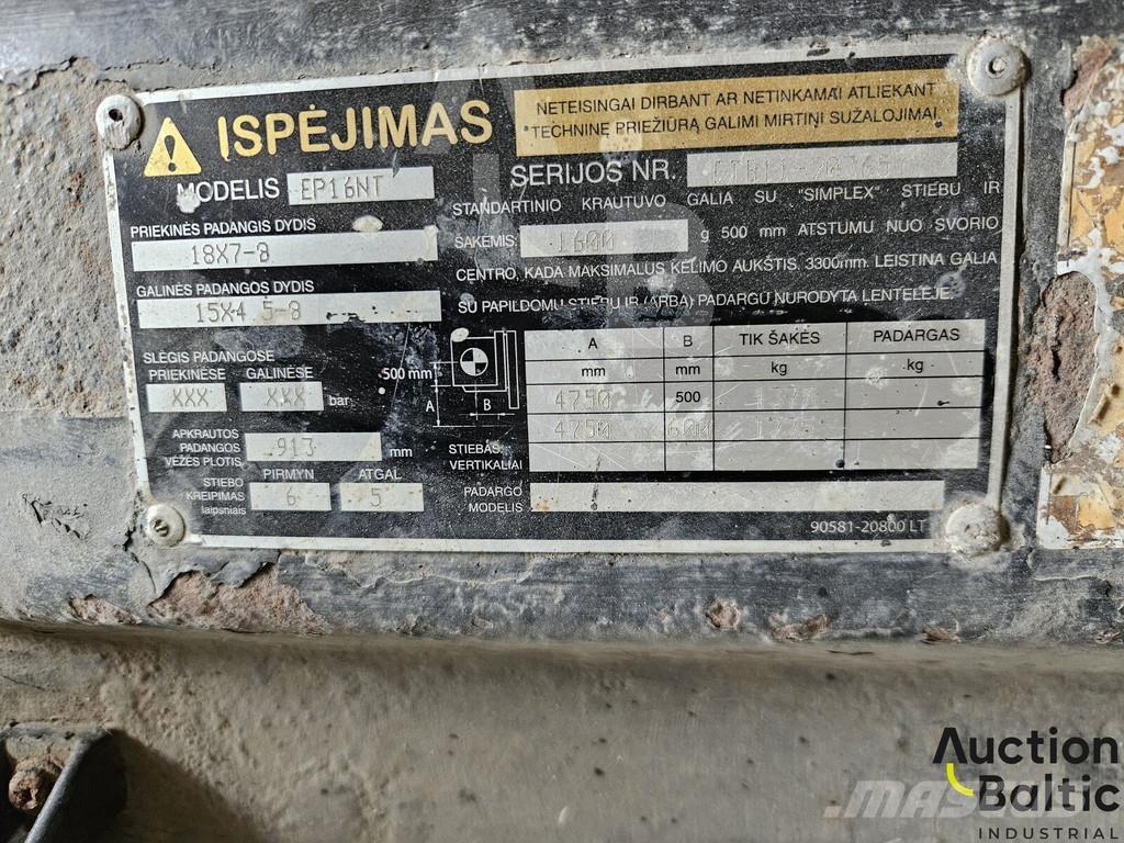 CAT EP 16 NT Elektrikli forkliftler