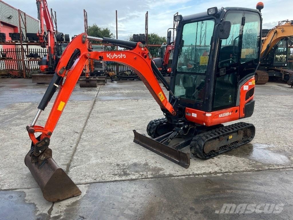 Kubota KX 018-4 Mini ekskavatörler, 7 tona dek