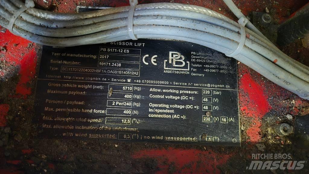 PB S 171-12 ES Makasli platformlar