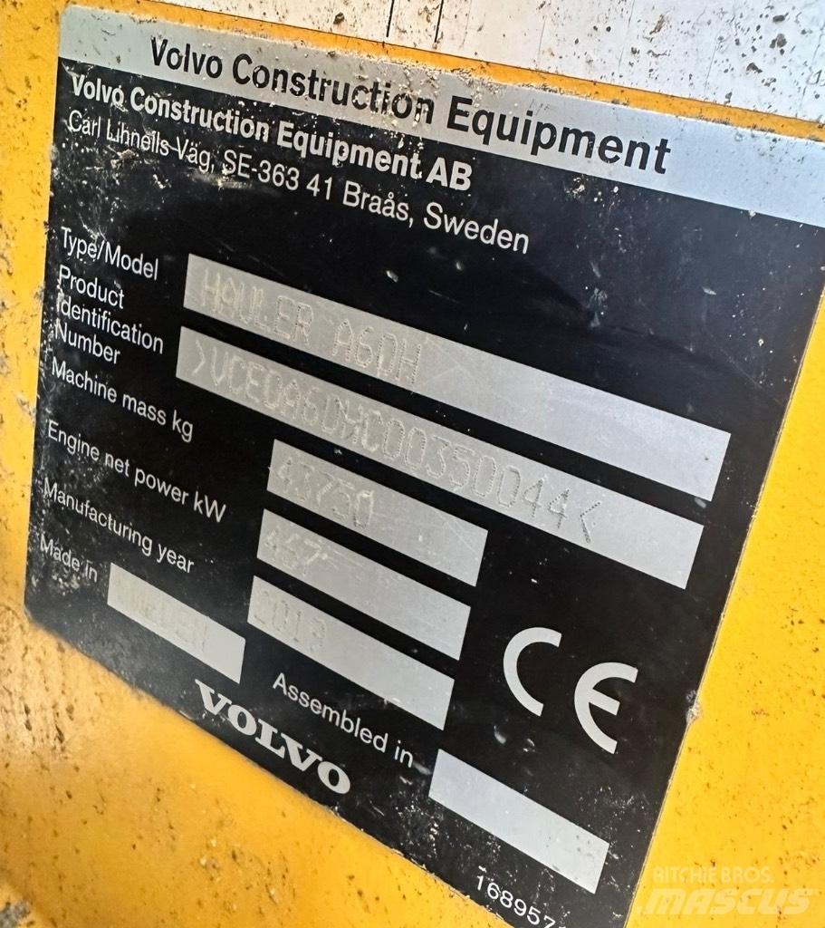 Volvo A 60 H Belden kirma kaya kamyonu