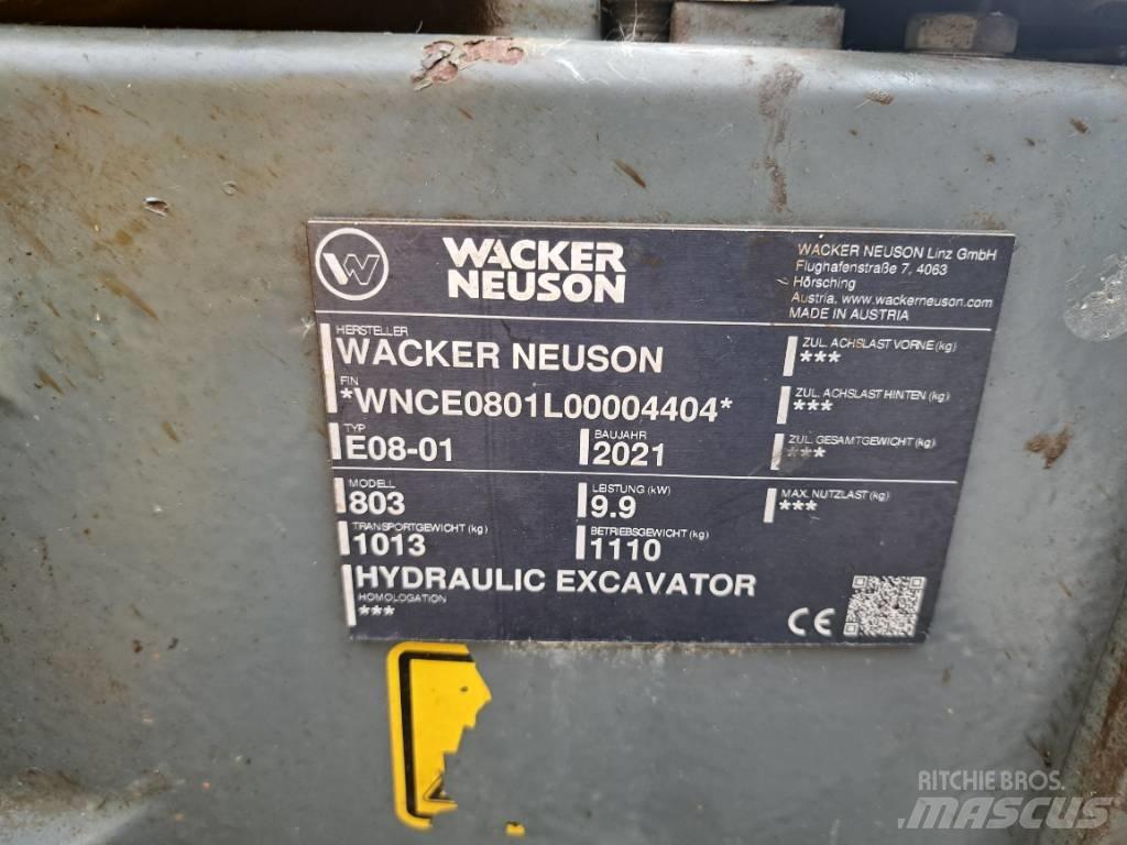 Wacker Neuson 803 Paletli ekskavatörler