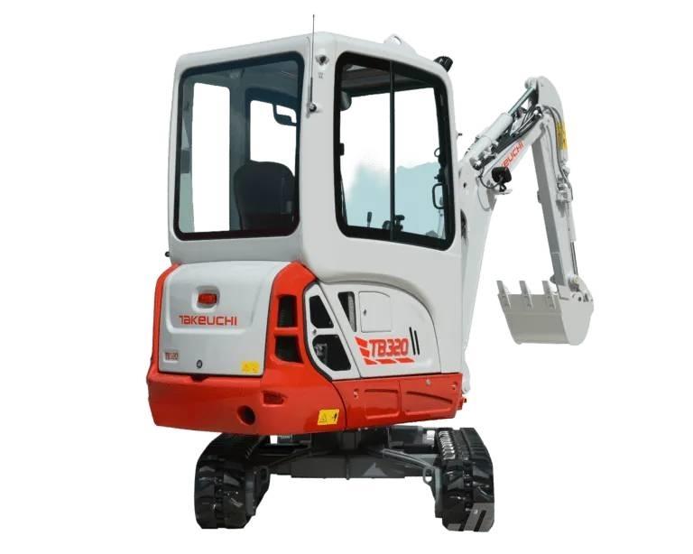 Takeuchi TB320 Mini ekskavatörler, 7 tona dek