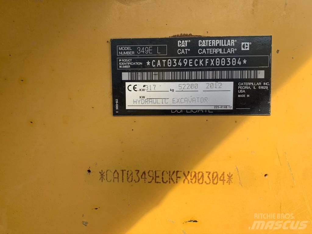 CAT 349 E Paletli ekskavatörler