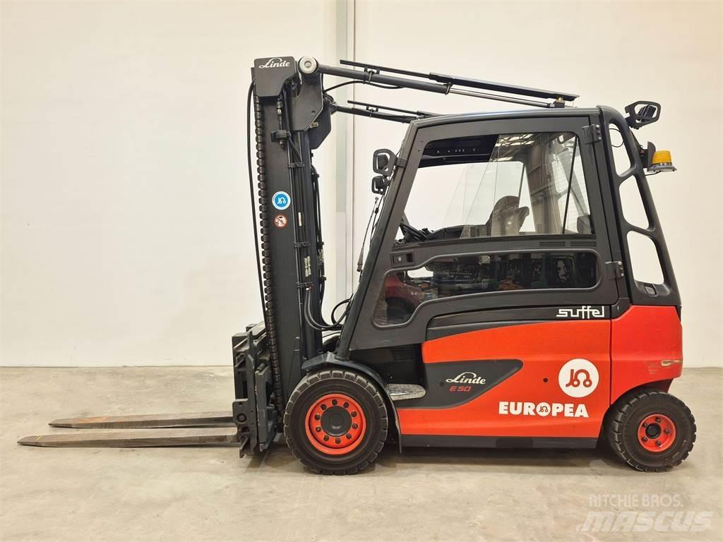 Linde E50HL 01 600 Elektrikli forkliftler