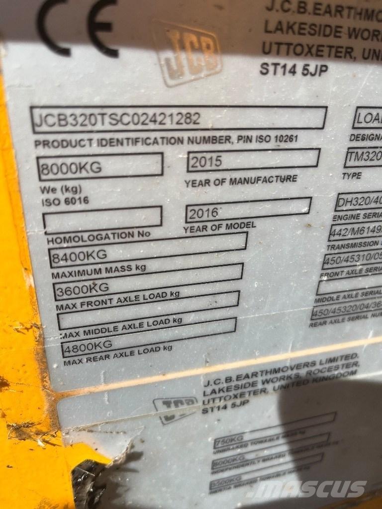JCB TM 320 S Tarimsal teleskopik yükleyiciler