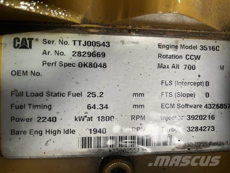 CAT 3516C Deniz motoru üniteleri