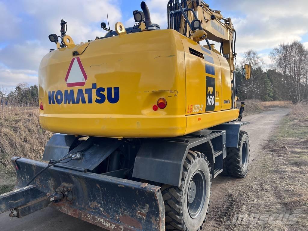 Komatsu PW 160 Lastik tekerli ekskavatörler