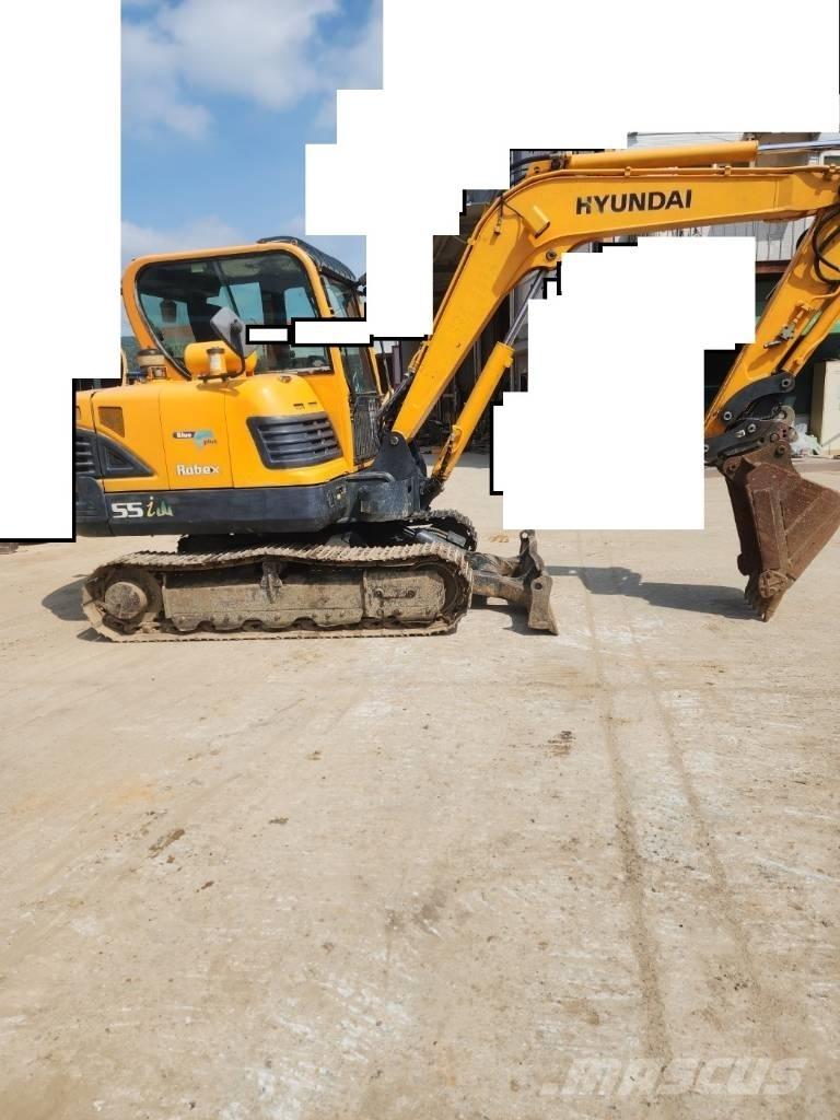 Hyundai Robex 55 Mini ekskavatörler, 7 tona dek
