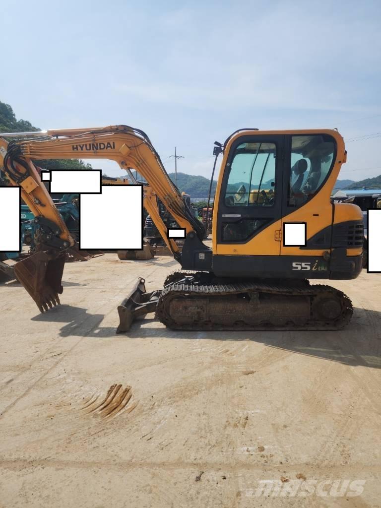 Hyundai Robex 55 Mini ekskavatörler, 7 tona dek