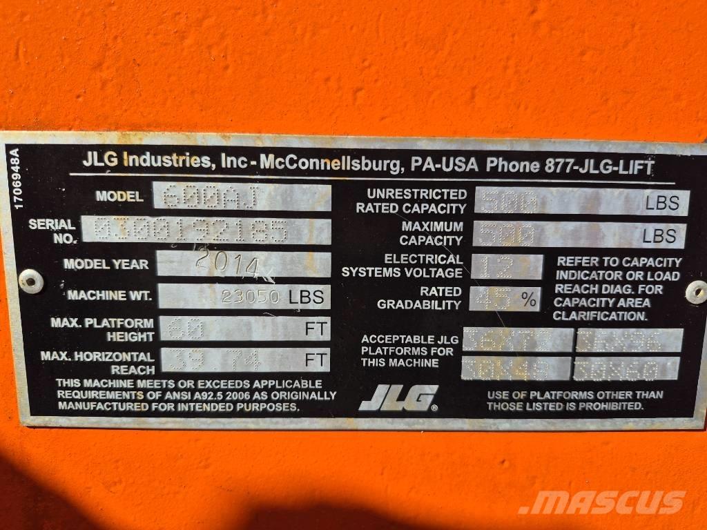 JLG 600 AJ Körüklü personel platformları