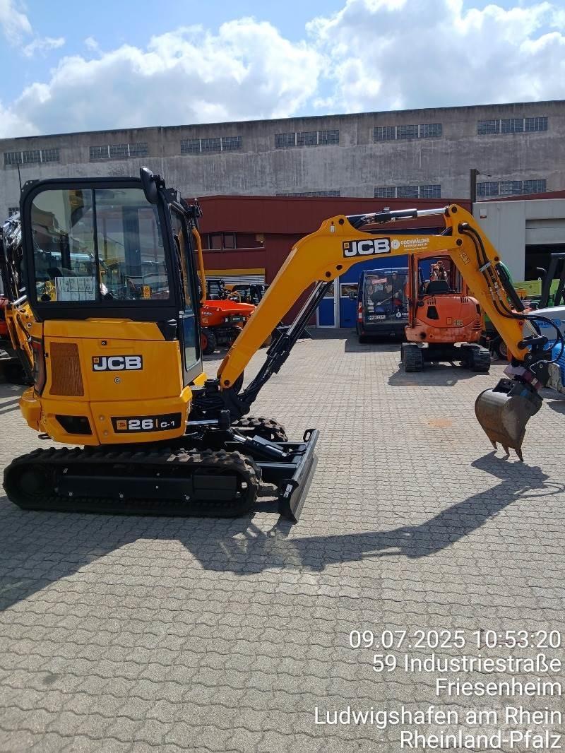 JCB 26C-1 Mini ekskavatörler, 7 tona dek