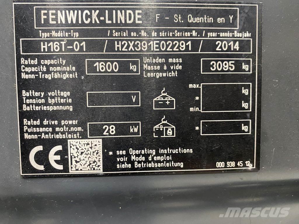 Linde H16T LPG'li forkliftler