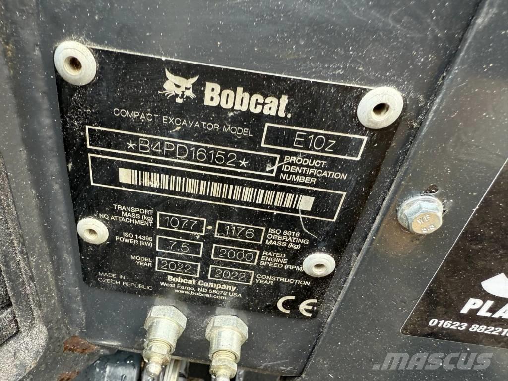 Bobcat E 10z Mini ekskavatörler, 7 tona dek