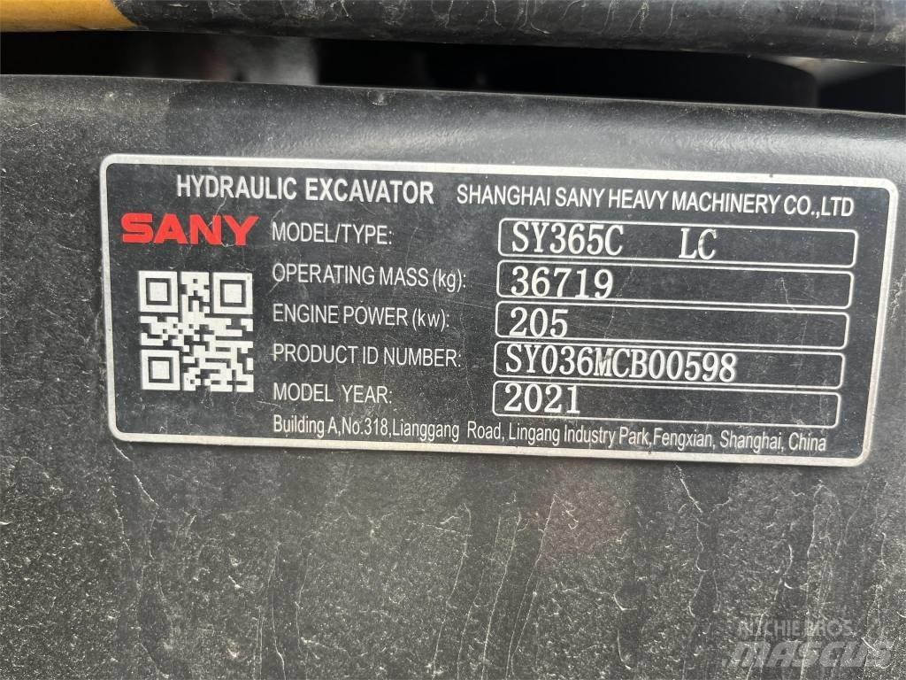 Sany SY365C Paletli ekskavatörler