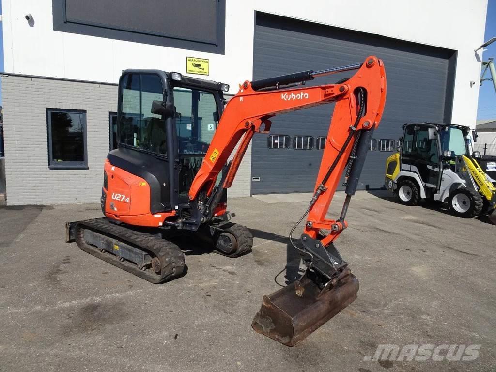 Kubota U27-4 Mini ekskavatörler, 7 tona dek