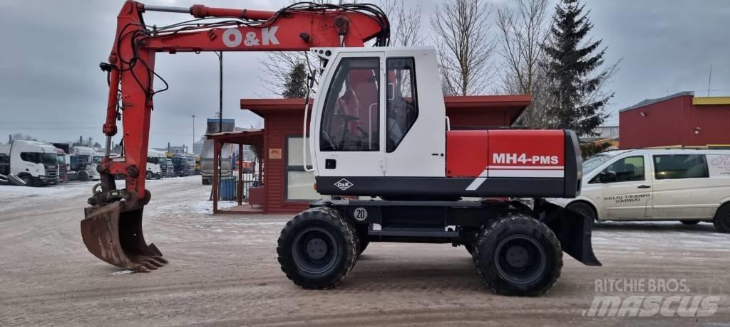 O&K MH 4 PMS Lastik tekerli ekskavatörler