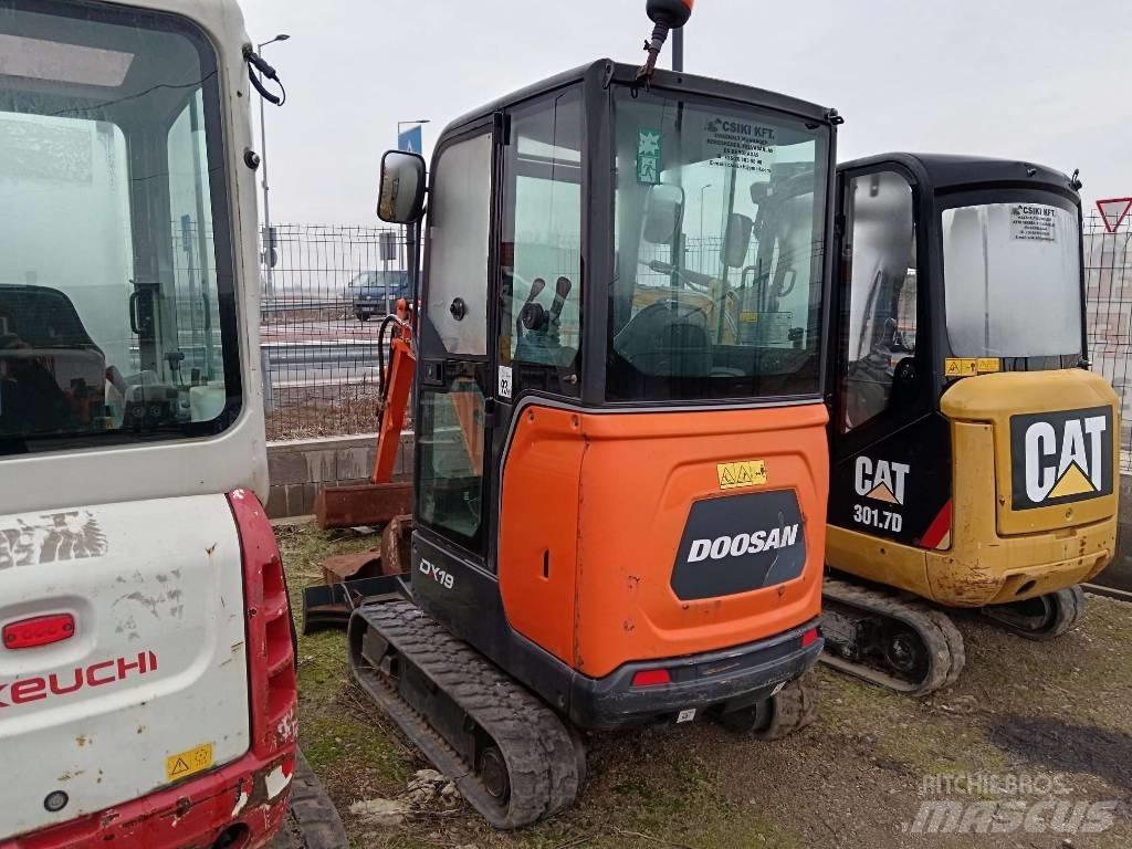 Doosan DX 19 Mini ekskavatörler, 7 tona dek