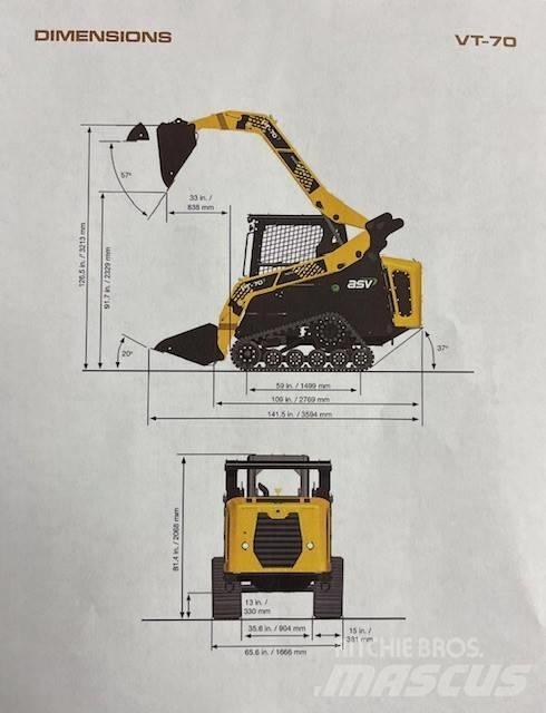ASV VT 70 Skid steer loderler