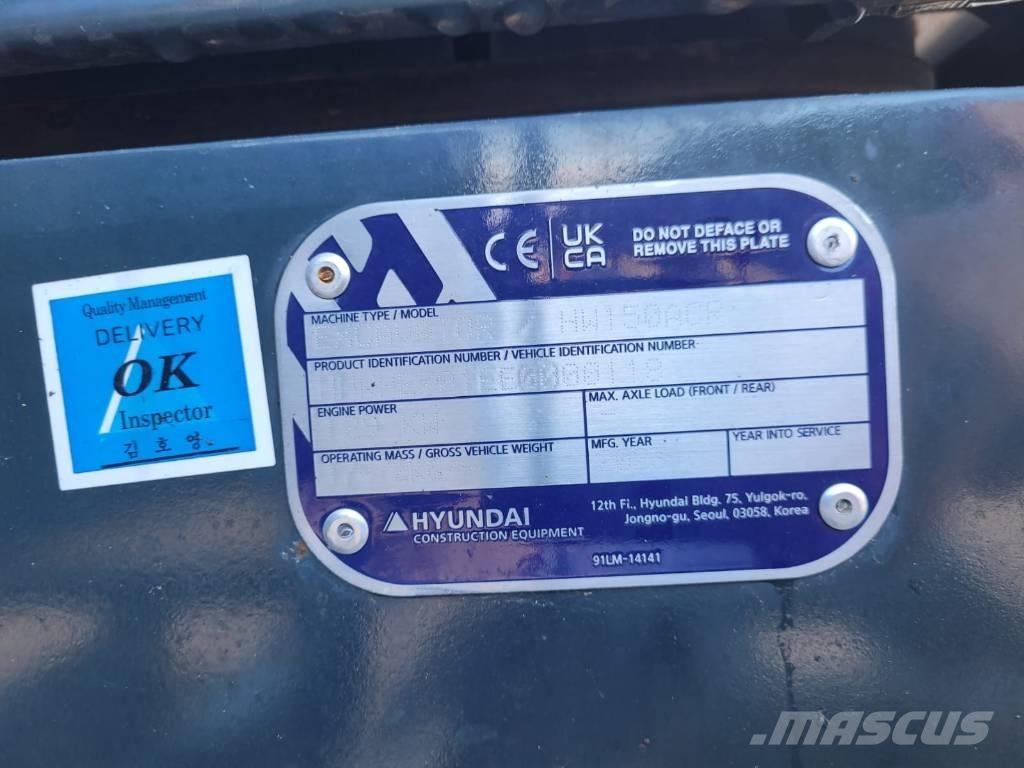 Hyundai HW 150 ACR Lastik tekerli ekskavatörler