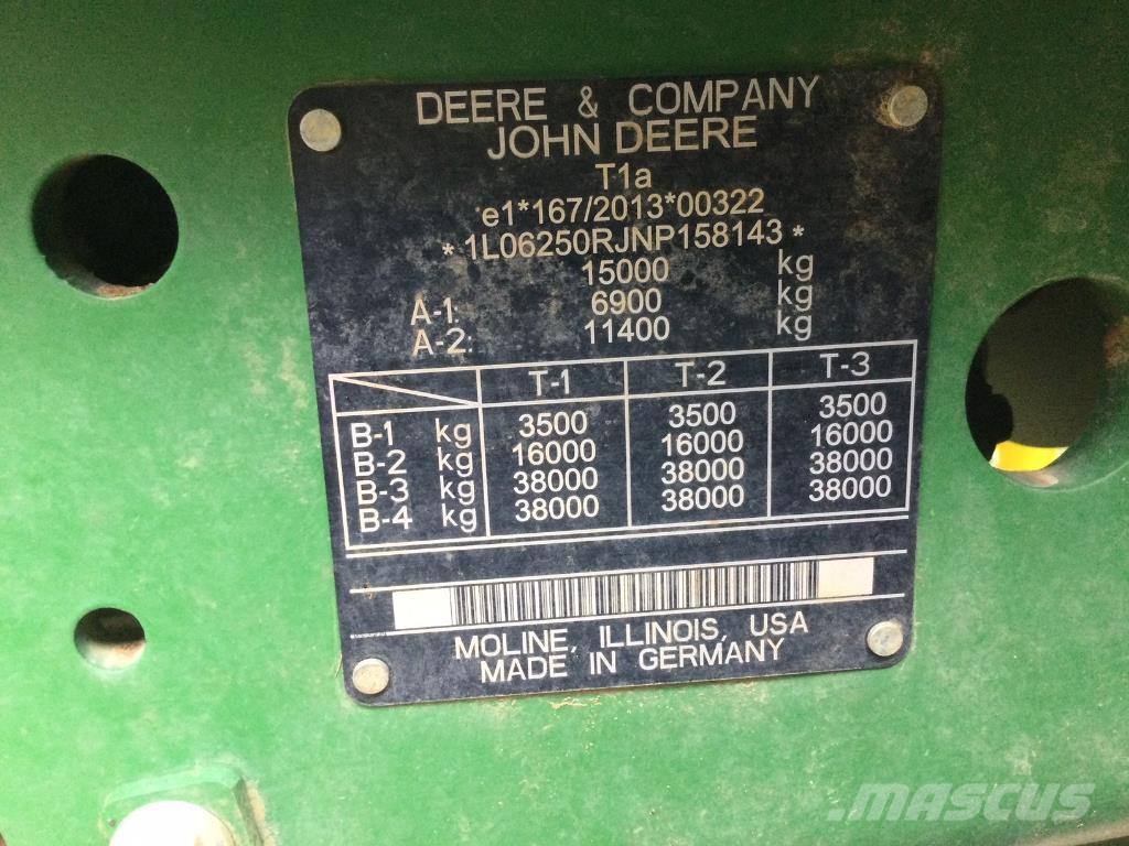 John Deere 6R250 Traktörler