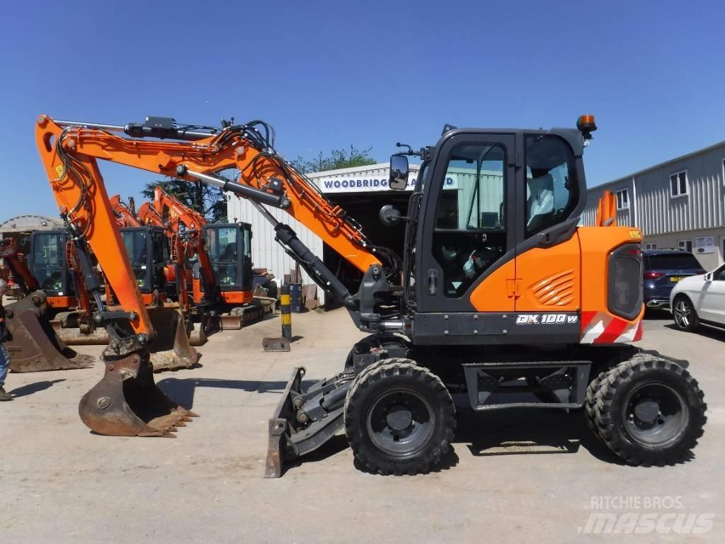 Doosan DX 100W-7 Lastik tekerli ekskavatörler