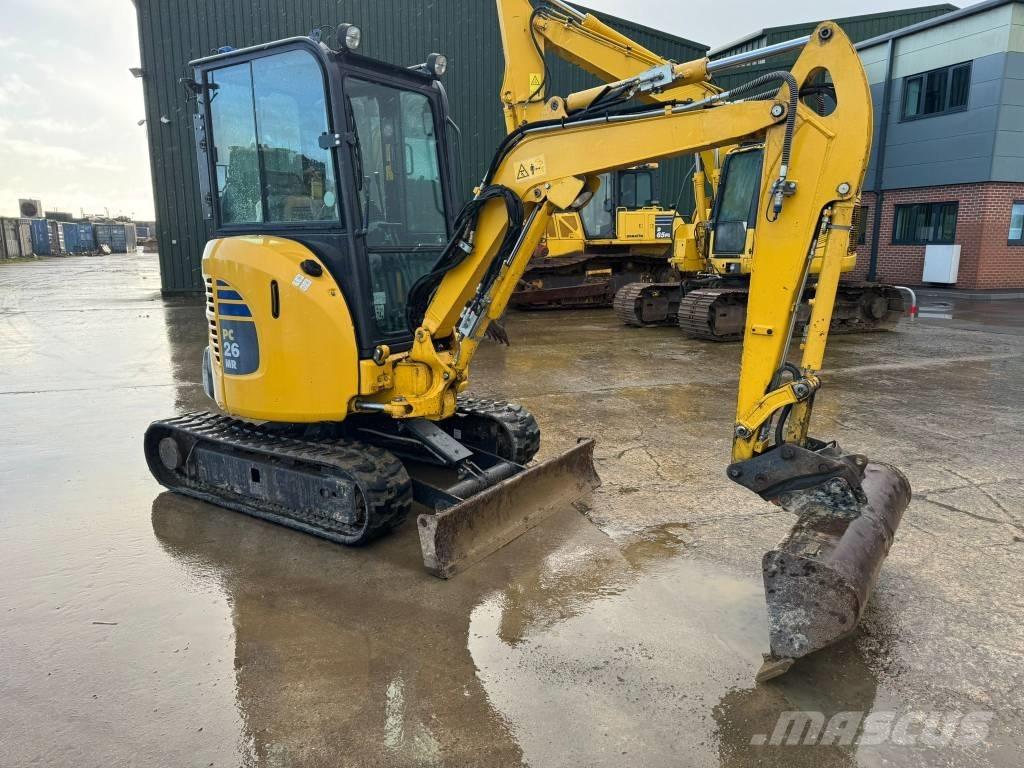 Komatsu PC 26 MR-3 Mini ekskavatörler, 7 tona dek