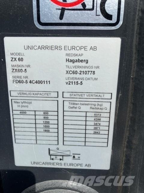 UniCarriers DX60-5 Dizel forkliftler