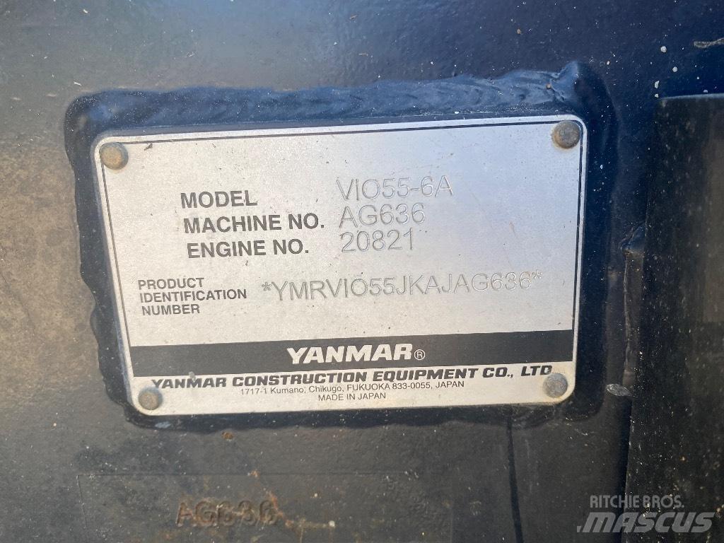 Yanmar Vio 55-6 A Mini ekskavatörler, 7 tona dek