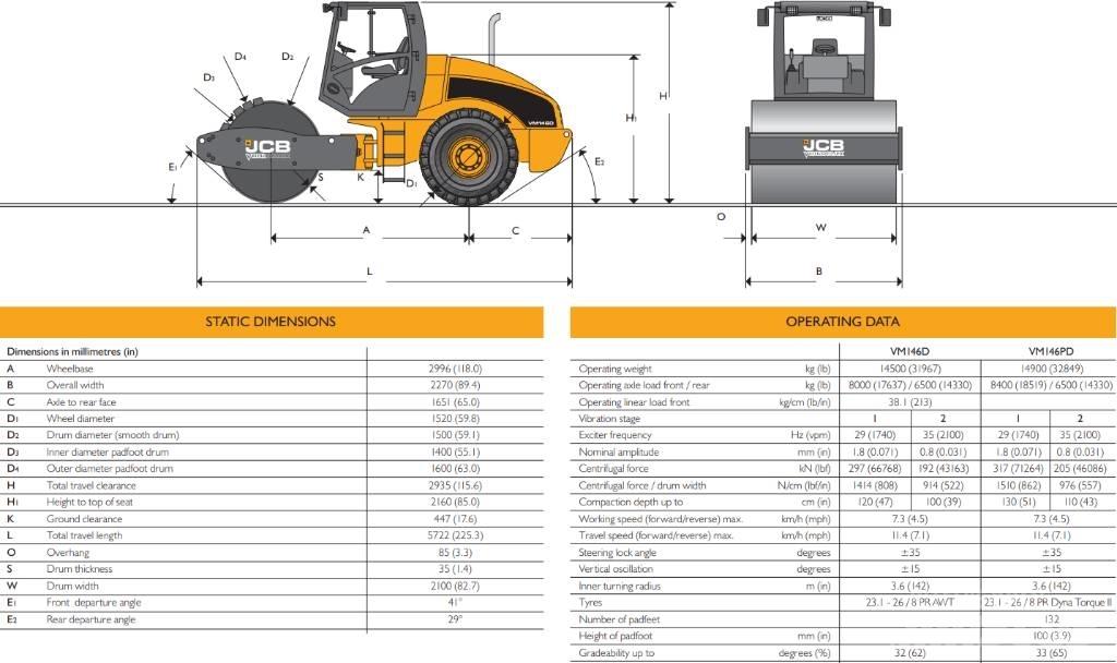 JCB Vibromax VM 146 Zemin sıkıştırma makineleri