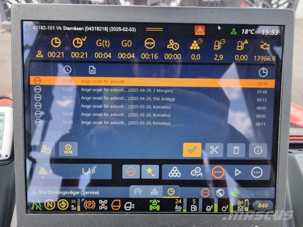 Komatsu 895 Tomruk yükleyici traktörler