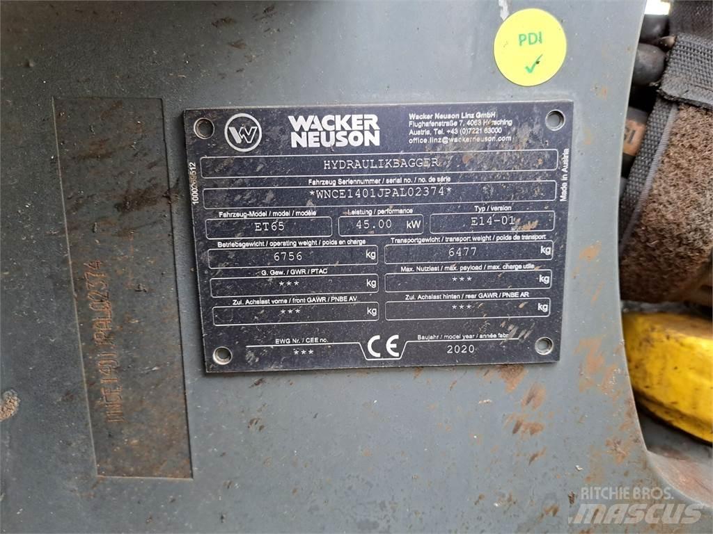 Wacker Neuson ET65 Paletli ekskavatörler
