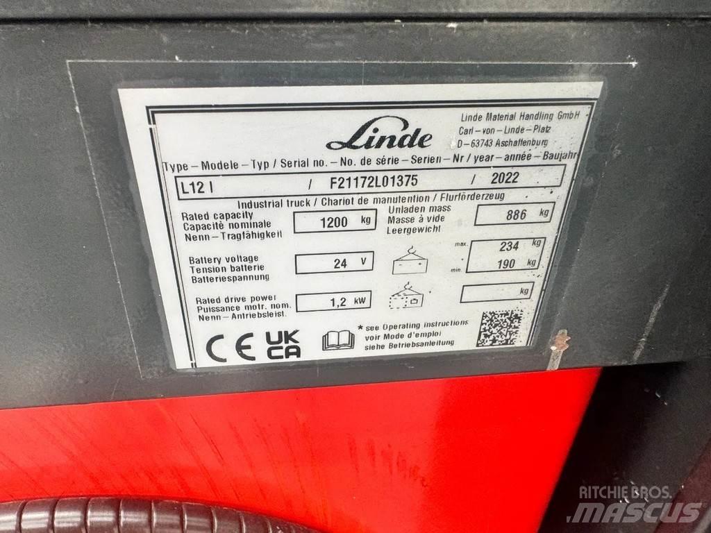 Linde L 12 l Yaya kumandali istif makinasi