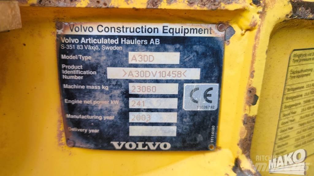 Volvo A 30 D Belden kirma kaya kamyonu