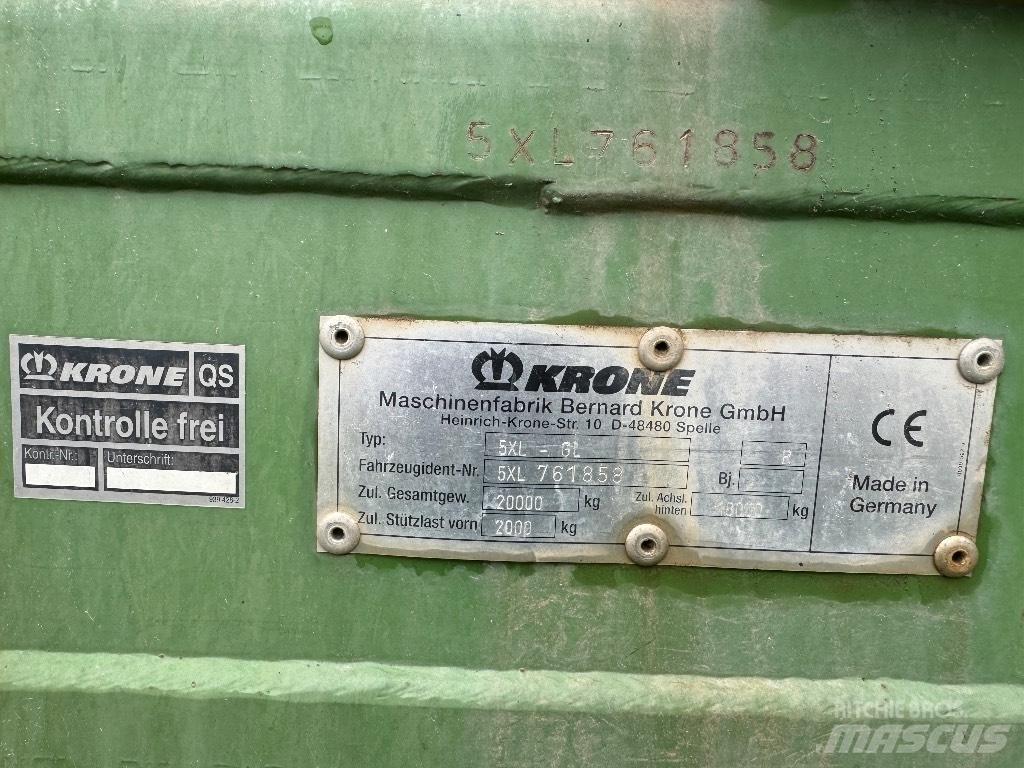 Krone 5 XL GL Kendi yükler römorklar