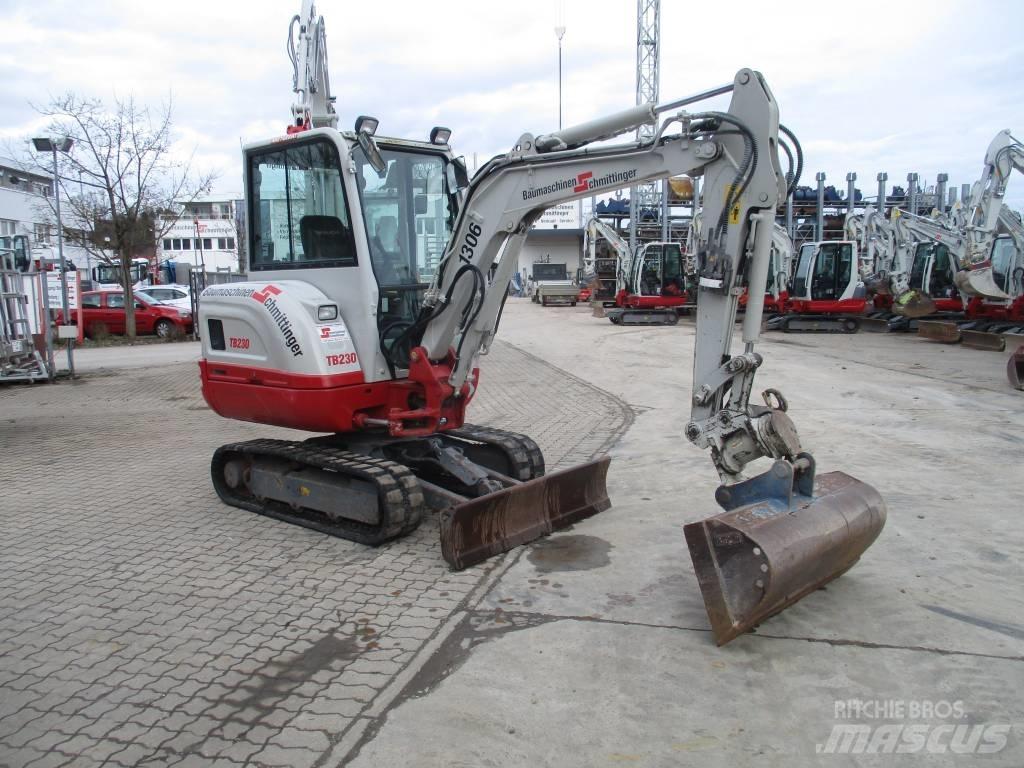 Takeuchi TB 230 Mini ekskavatörler, 7 tona dek
