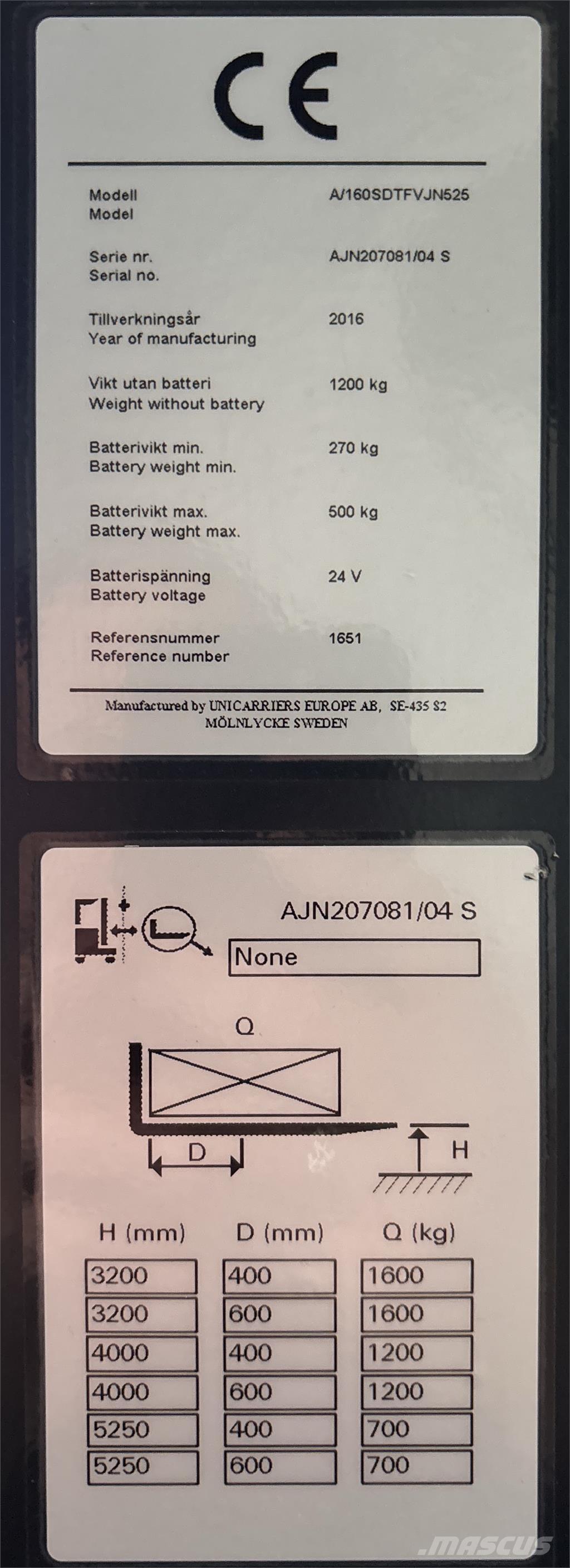 Atlet A160 Akülü depo ekipmanları