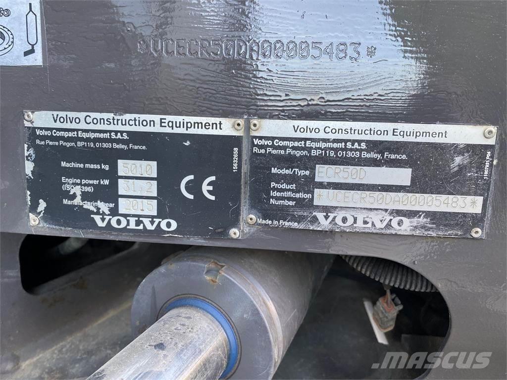 Volvo ECR50 Lastik tekerli ekskavatörler