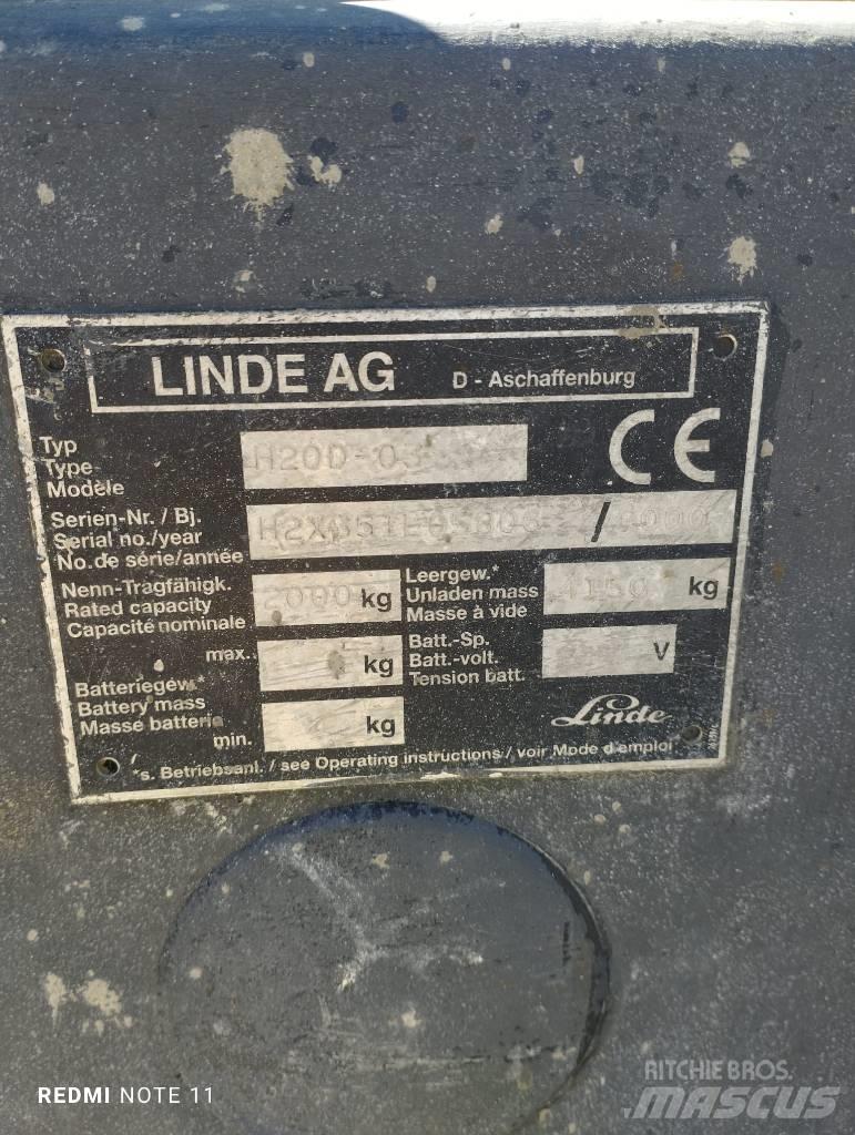 Linde H 20 D Dizel forkliftler
