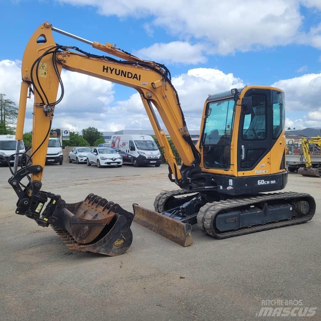 Hyundai R60CR9 Mini ekskavatörler, 7 tona dek