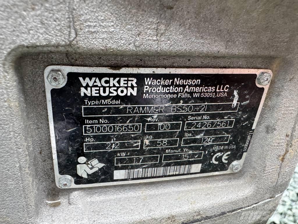 Wacker Neuson BS50-2 Sıkıştırma tokmakları