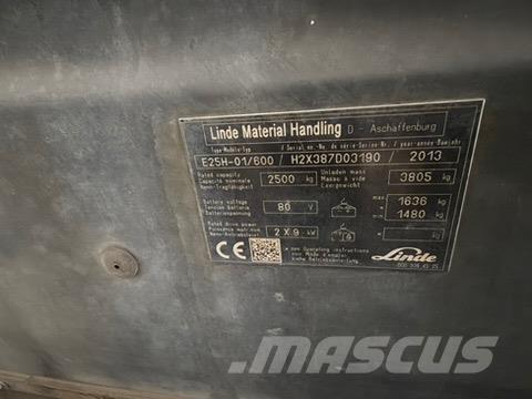 Linde E25H-01/600 Elektrikli forkliftler