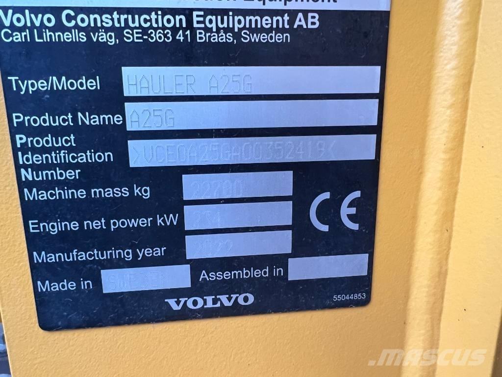 Volvo A25G Belden kirma kaya kamyonu