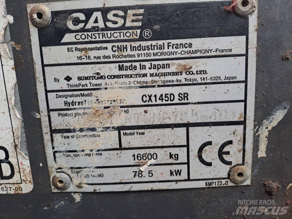 CASE CX145D SR Paletli ekskavatörler