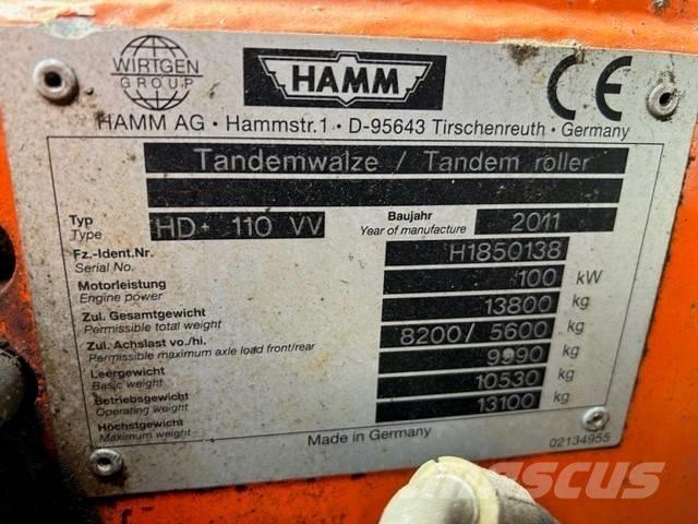 Hamm HD 110 Çift tamburlu silindirler