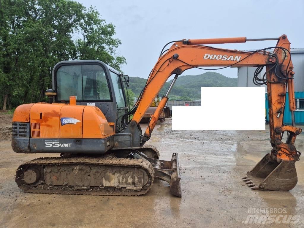 Doosan Solar 55 V Mini ekskavatörler, 7 tona dek