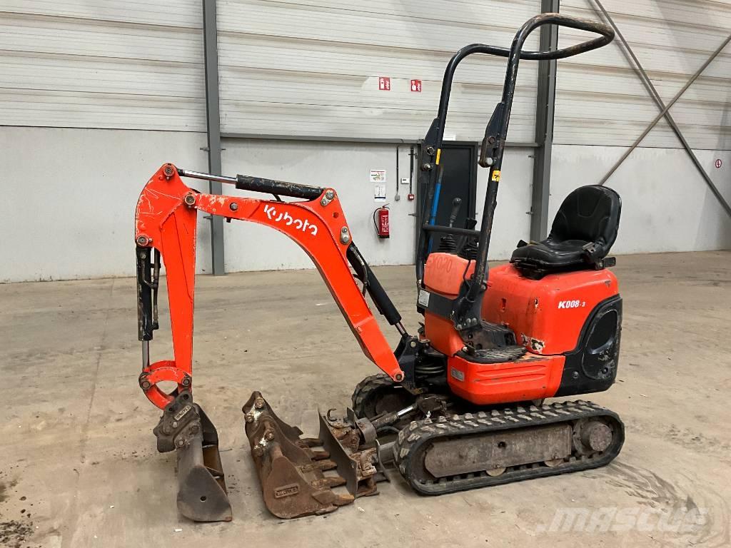 Kubota K 008-3 Mini ekskavatörler, 7 tona dek