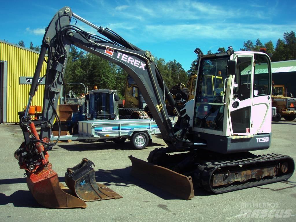 Terex TC 50 Mini ekskavatörler, 7 tona dek