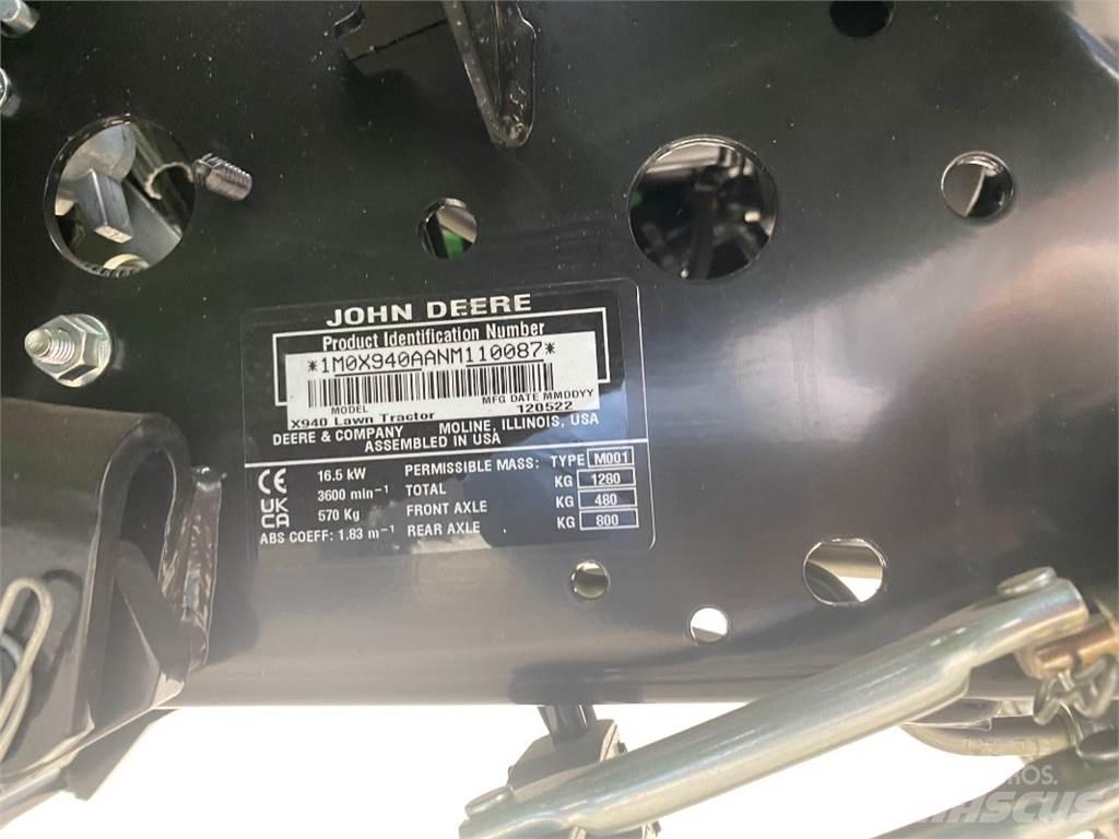 John Deere X940 Çayir biçme makinalari