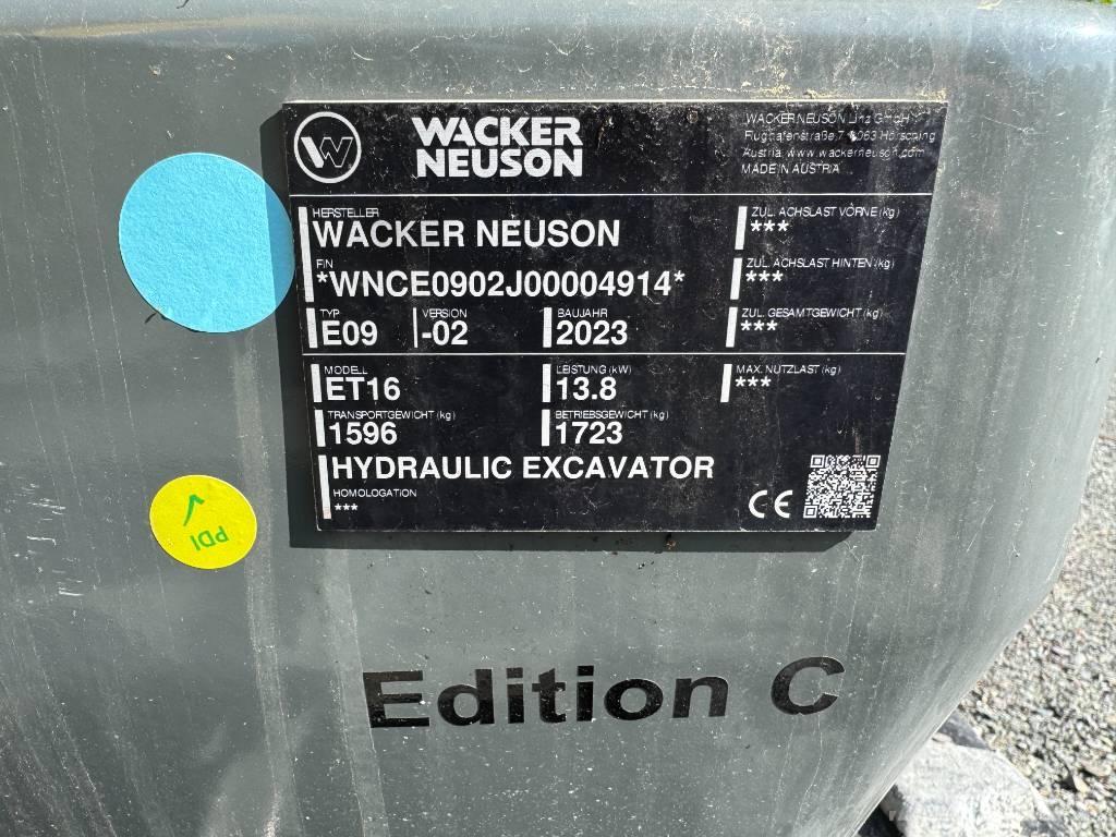 Wacker Neuson ET16 Paletli ekskavatörler