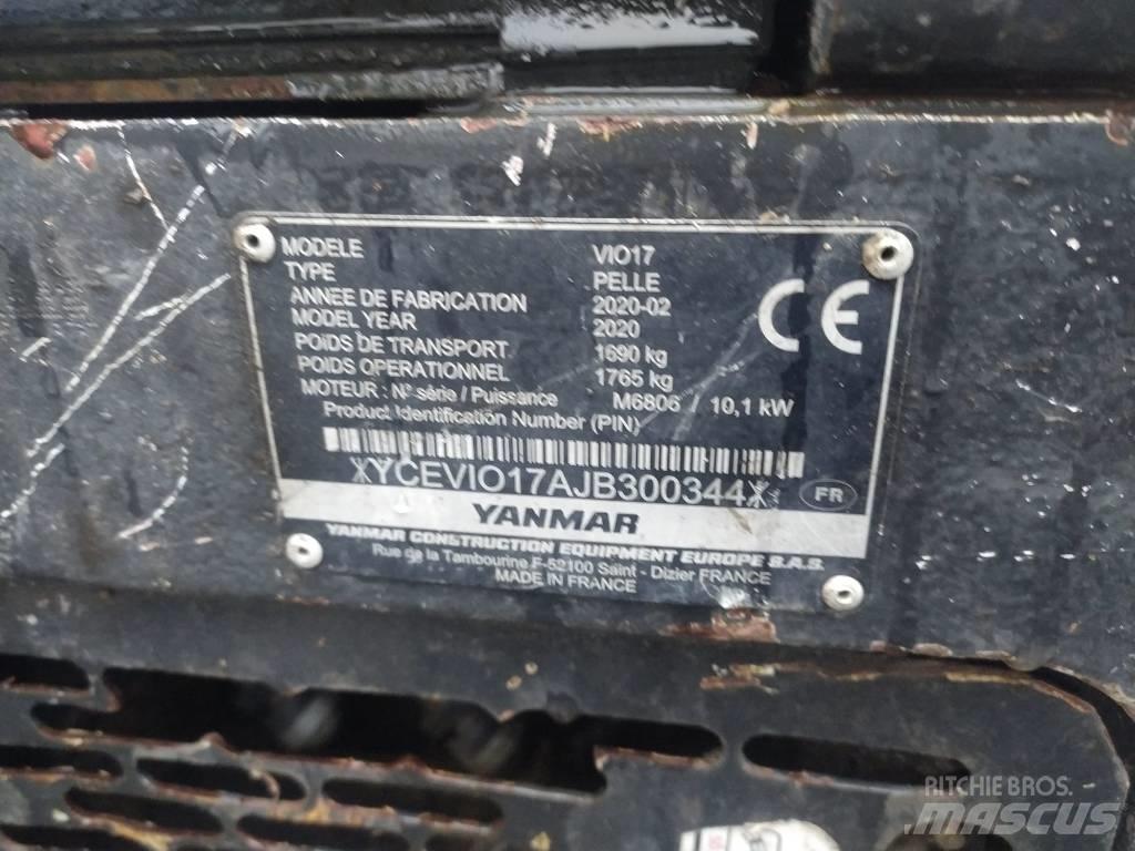 Yanmar Vio 17 U Mini ekskavatörler, 7 tona dek